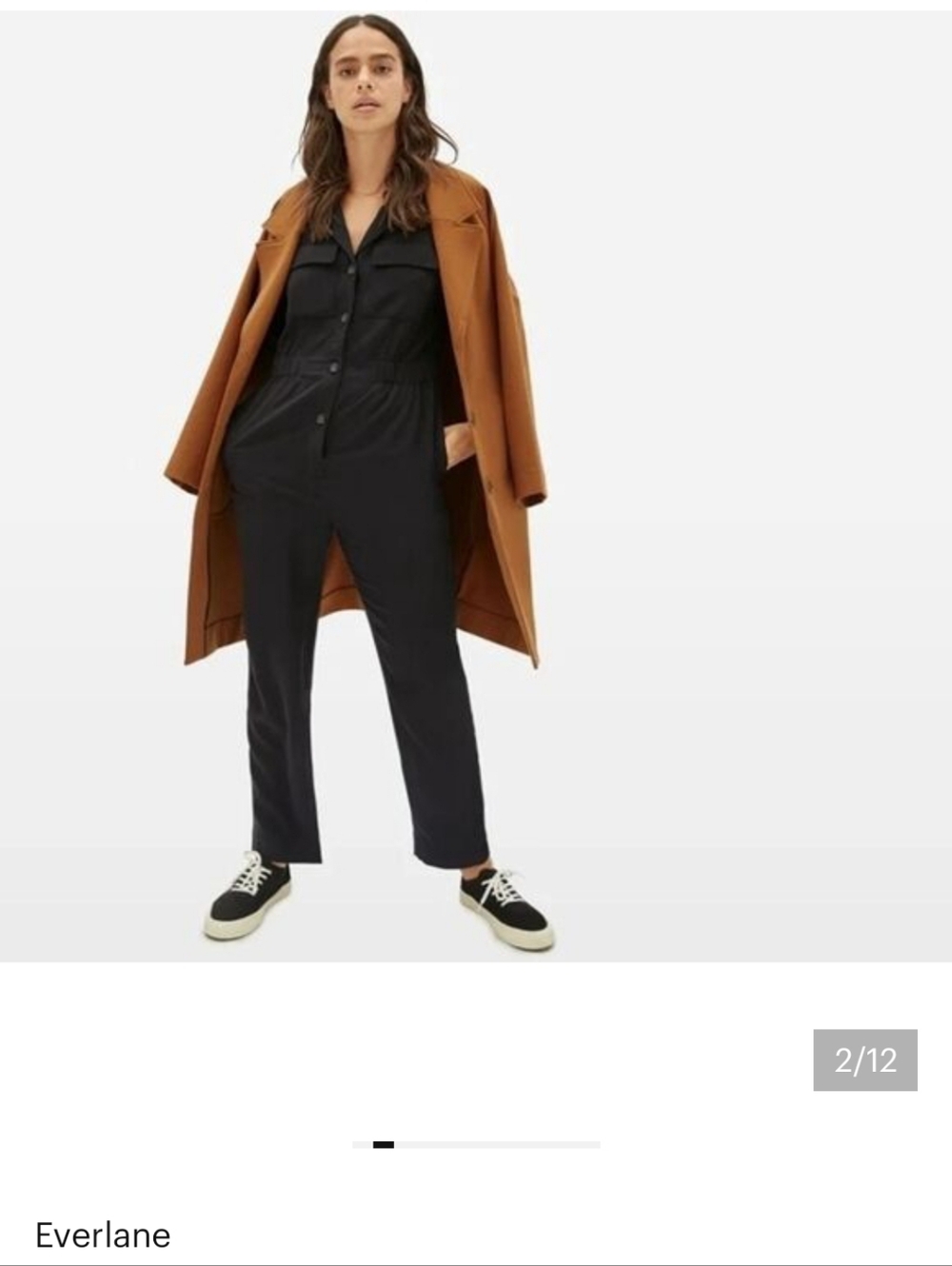 Everlane The Utility Drape Jumpsuit Size 6